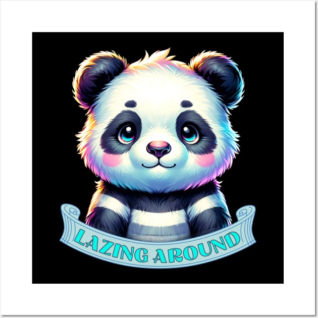 Panda- Lazing Around. Wall Art by TaansCreation 